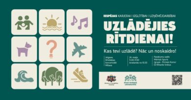 “Uzlādējies rītdienai” 24. maijā – iespējas karjerai, izglītībai un uzņēmējdarbībai “Uzlādējies rītdienai” 24. maijā – iespējas karjerai, izglītībai un uzņēmējdarbībai